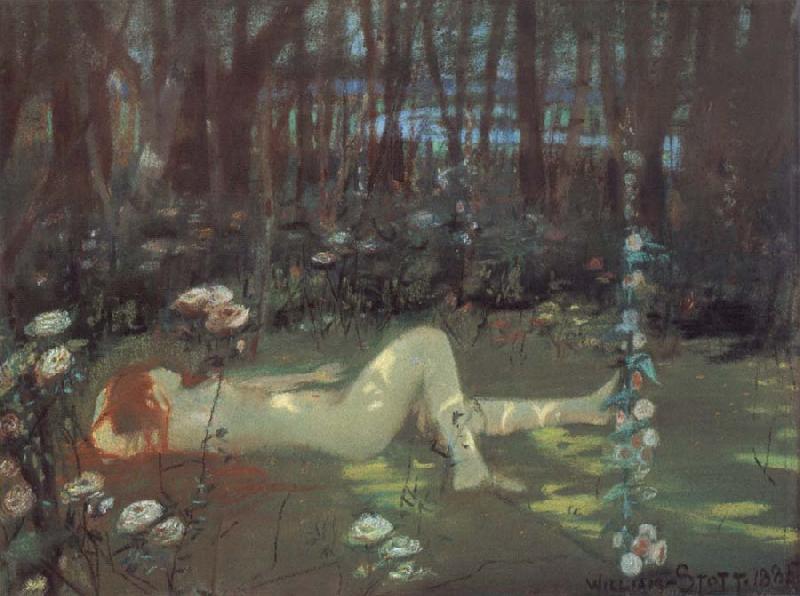 William Stott of Oldham Study for The Nymph Germany oil painting art